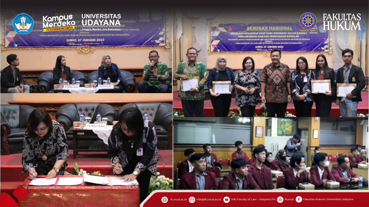 Visit of the Execution of the Faculty of Law of Surakarta University to the Faculty of Law of Udayana University