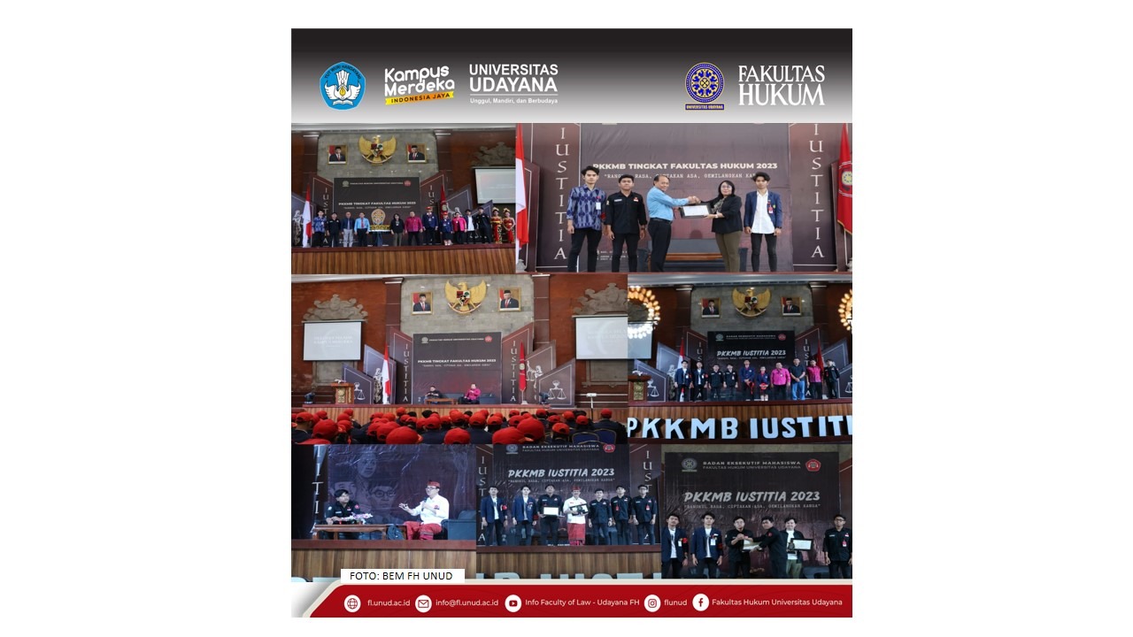 Faculty of Law UNUD Organizes PKKMB IUSTITIA Year 2023