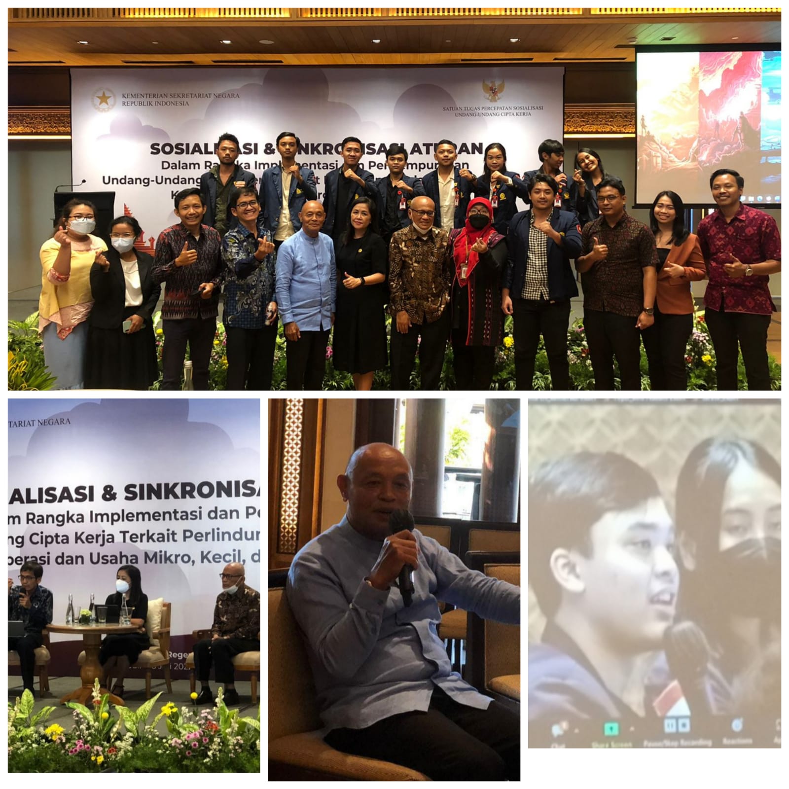 Academics and Students Attend Aspiration Netting FGD for the Implementation and Completion of the Job Creation Law