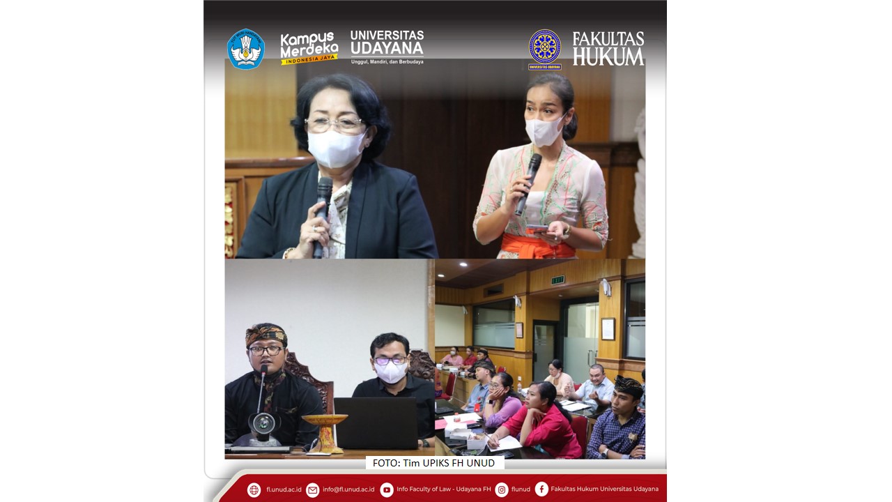 Dissemination of Scheduling Systems, Administrative Services and Integrated Examinations at the Faculty of Law UNUD