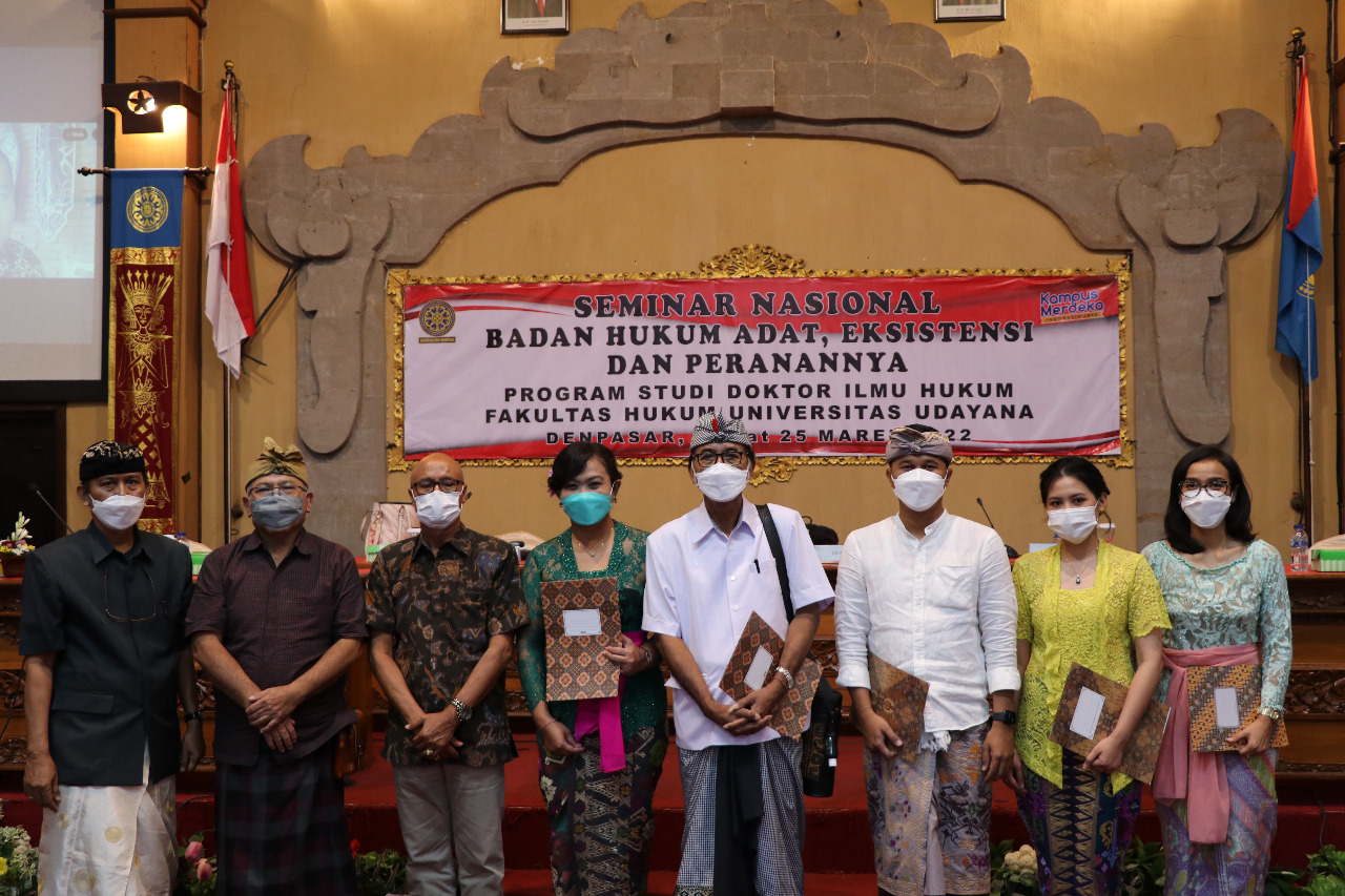 Doctoral Study Program of Law Faculty of Law Udayana University Held a National Seminar 