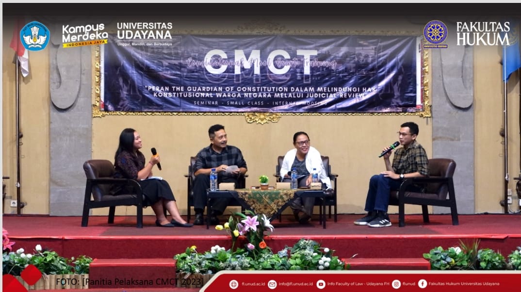 Opening of CMCT 2023 Series of Activities, Constitutional Moot Court Training Forum at FH UNUD