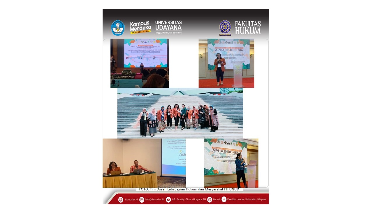 Lecturer of Lab / Section of Law and Society FH UNUD participated in the International Conference of the Customary Law Teachers Association